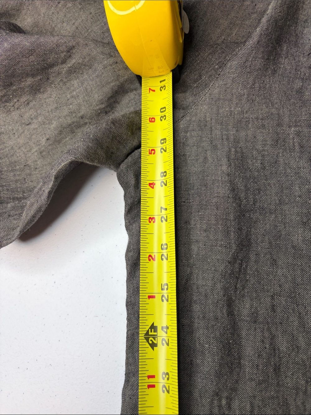 Eileen Fisher Irish Linen Pull-On Wide Leg Pants Gray MP - Picture 11 of 11